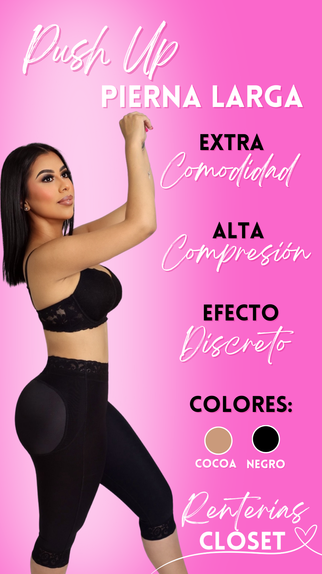 PUSH UP PANTY PIERNA LARGA